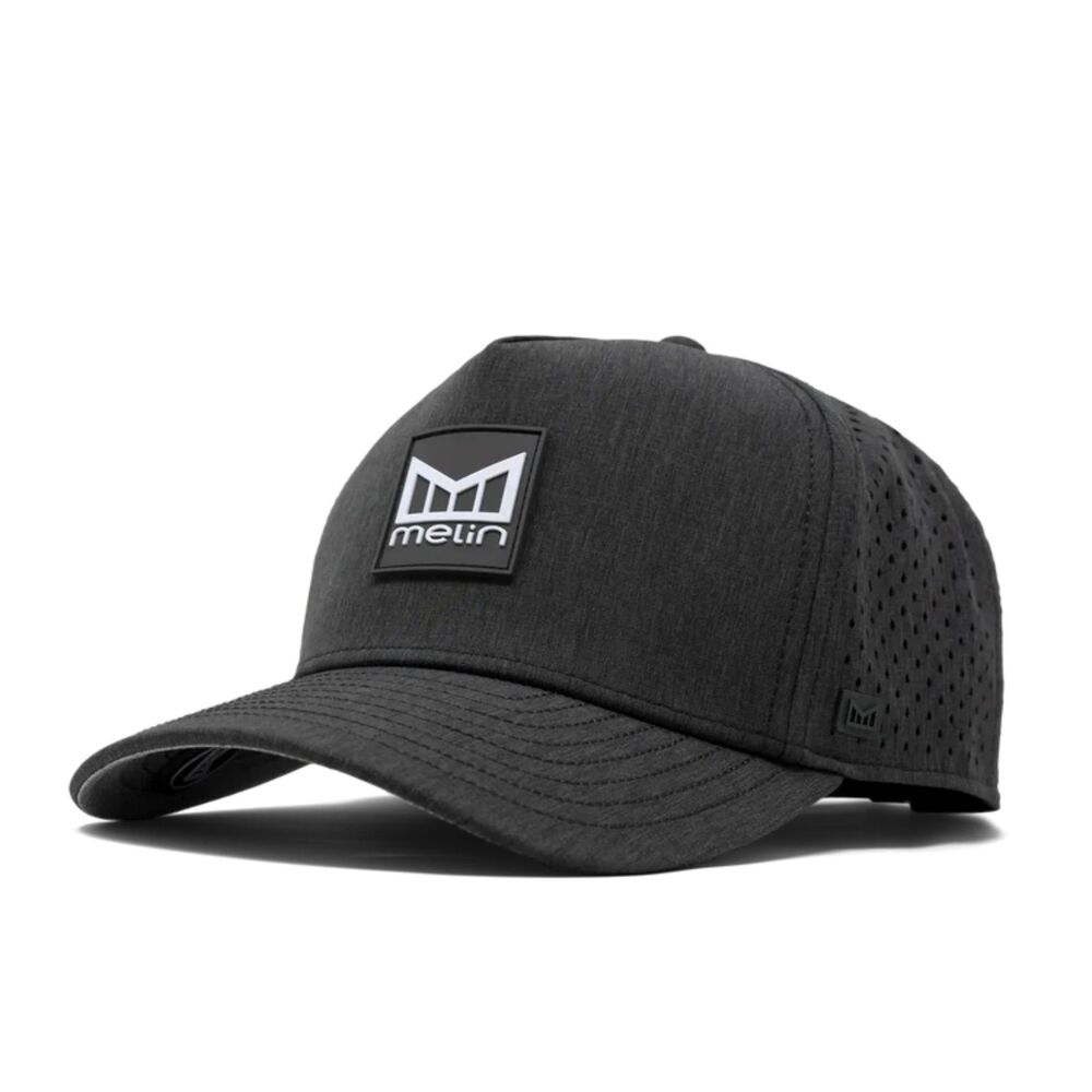 Brand New Melin Odysea Stacked Hydro Hat – Heather Charcoal – Classic / OS